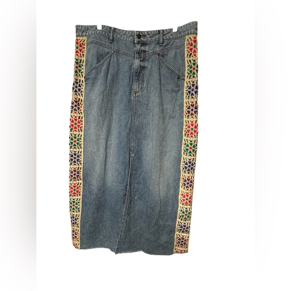 Johnny Was The Denim Skirt $328 - Picture 6 of 13